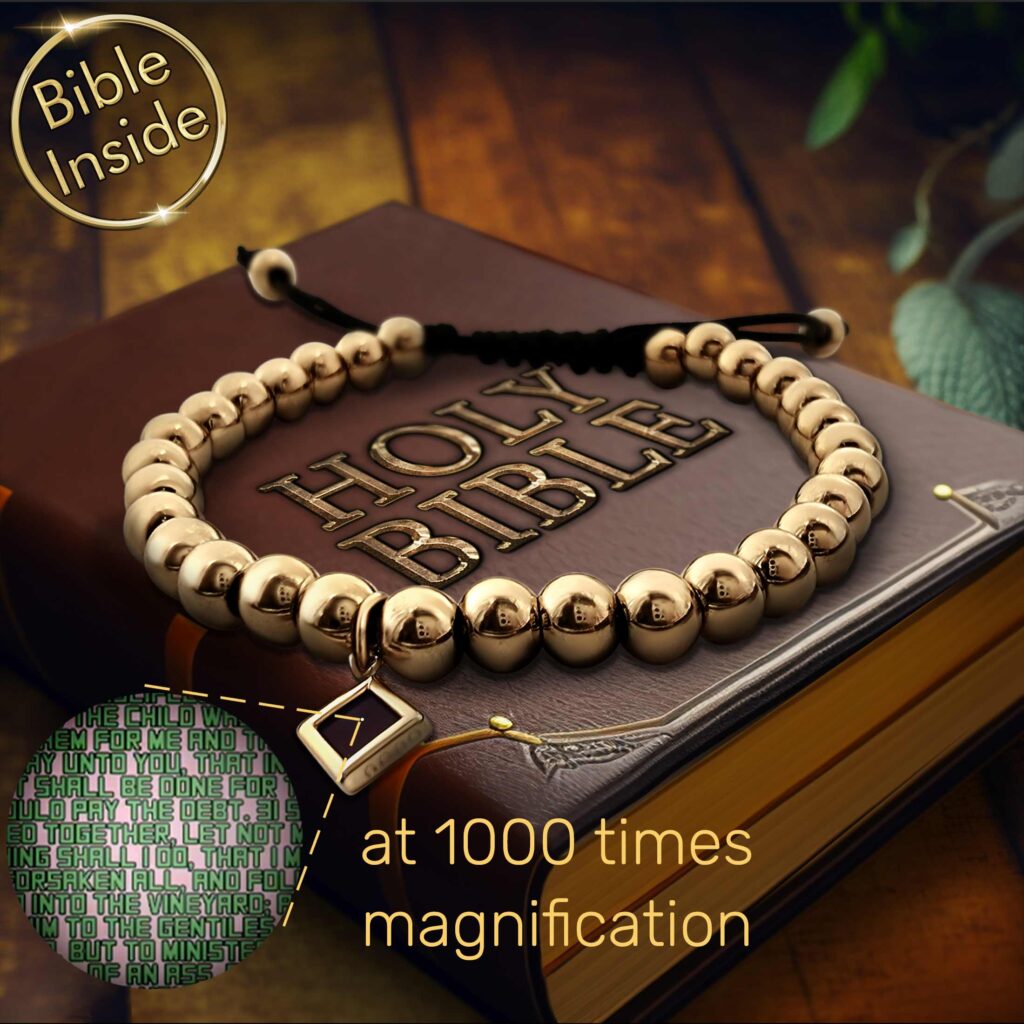 Stylish scripture bracelet, perfect Christmas present for Christians from My Nano Jewelry